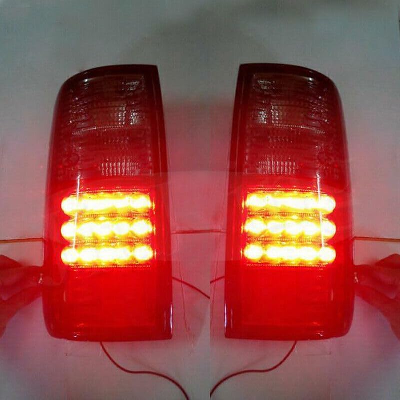 ya 10 9.16 zhengce Red/Smoke Rear LED Tail Lights Pair For 1991-1997 for Toyota for Land Cruis