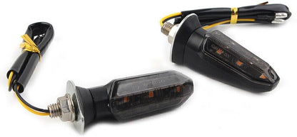 ya 14 9.20 zhengce 2X Universal LED Turn Signal Indicator Amber Blinker Light Lamp Smoke-1