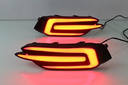 ya 4 8.10 2 Pack LED Bumper Driving Light Rear Fog Light Suitable for Honda for Civic Sedan 2016-2019