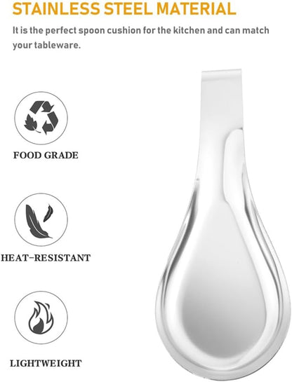 ya 26 10.21 baidi Stainless Steel Pad Spoon Restspoon Anti-scalding Holder Support Rack