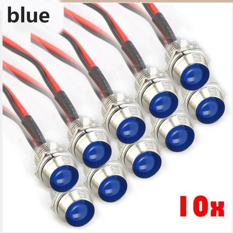 ya 13 9.15 baidi Small Indicator Truck 12V Warn 20cm Wire Water-Proof Accessories Blue Boat