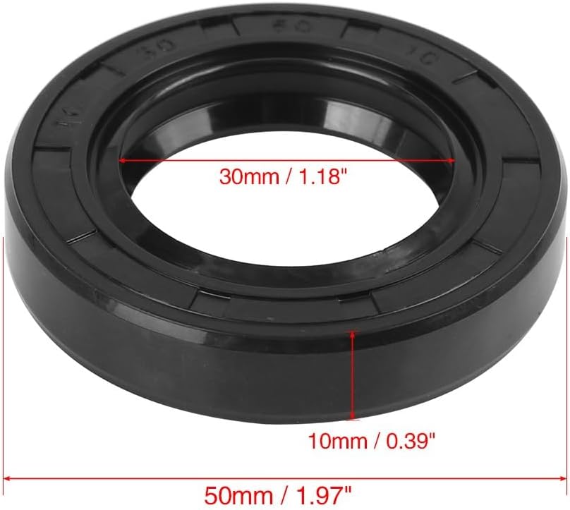 ya 4 8.8.2 30mm x 50mm x 10mm Rubber Double Lip TC Type Oil Shaft Seal