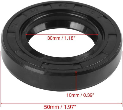 ya 4 8.8.2 30mm x 50mm x 10mm Rubber Double Lip TC Type Oil Shaft Seal