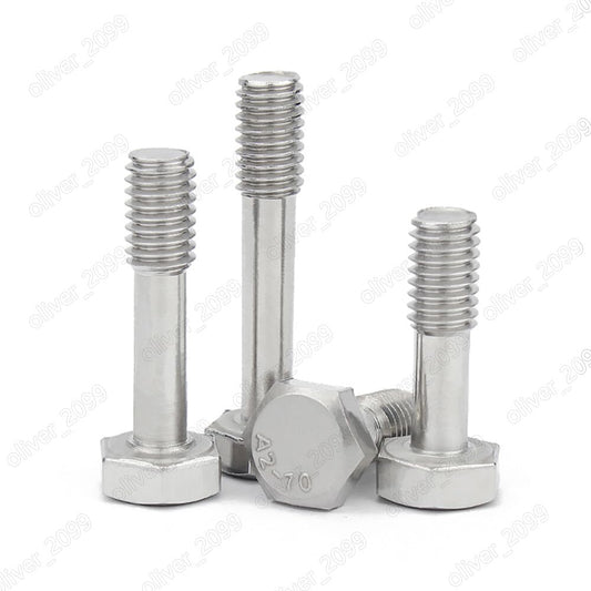 ya 16 10.20 baidi 304 Stainless Steel Hexagon Head Screws with Waisted Shank M5 M6 M8 M10 M12 M16
