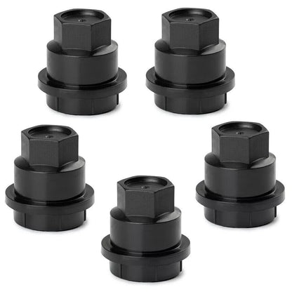 ya 5 8.10 SST of 20 Black Lug Nut Covers 15661036 for GMC Jimmy Sonama for Chevrolet S10 New