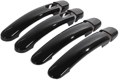 ya 5 8.10 for Volkswagen for Jetta 2014-2018 Bright Black Outer Side Door Handle Trims W/Hole