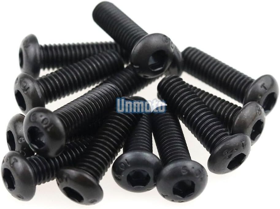 ya 23 10.7 baidi Black Fairing Bolt Kit body screws Clips for Yamaha YZF R6 2003-2005 R6S 06-09