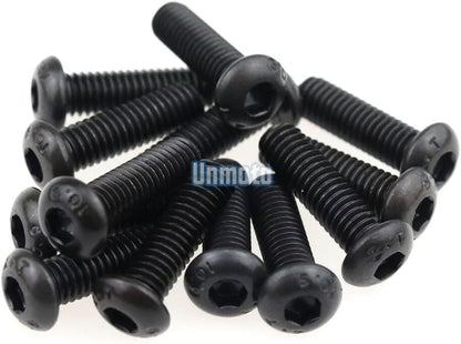 ya 23 10.7 baidi Black Fairing Bolt Kit body screws Clips for Yamaha YZF R6 2003-2005 R6S 06-09