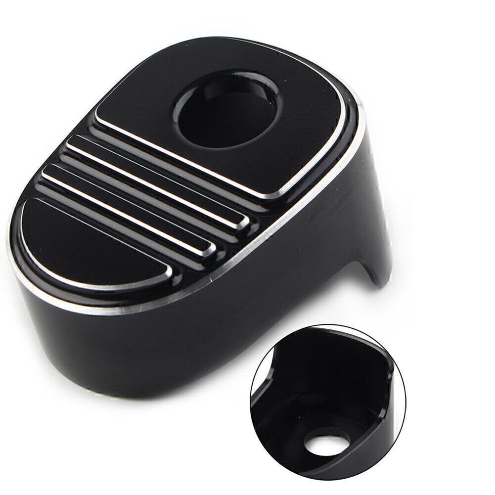 ya 9 10.24 Black Tri-Line Ignition Switch Cover Fits for Harley Touring Street Glide F