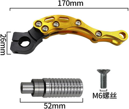 ya 6 8.14 Gold Modified Engine Levers Motor Starter Pedal Shift Lever Parts Universal