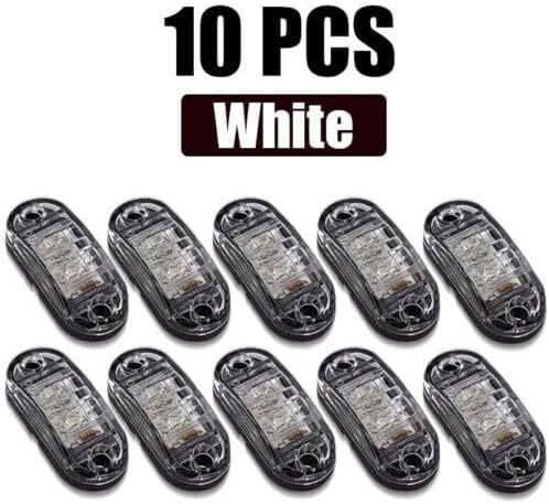 ya 4 8.14 10x LED Side Marker Rv Truck Trailer Van Clearance Lights 12-24v 