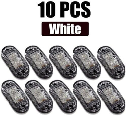 ya 4 8.14 10x LED Side Marker Rv Truck Trailer Van Clearance Lights 12-24v 