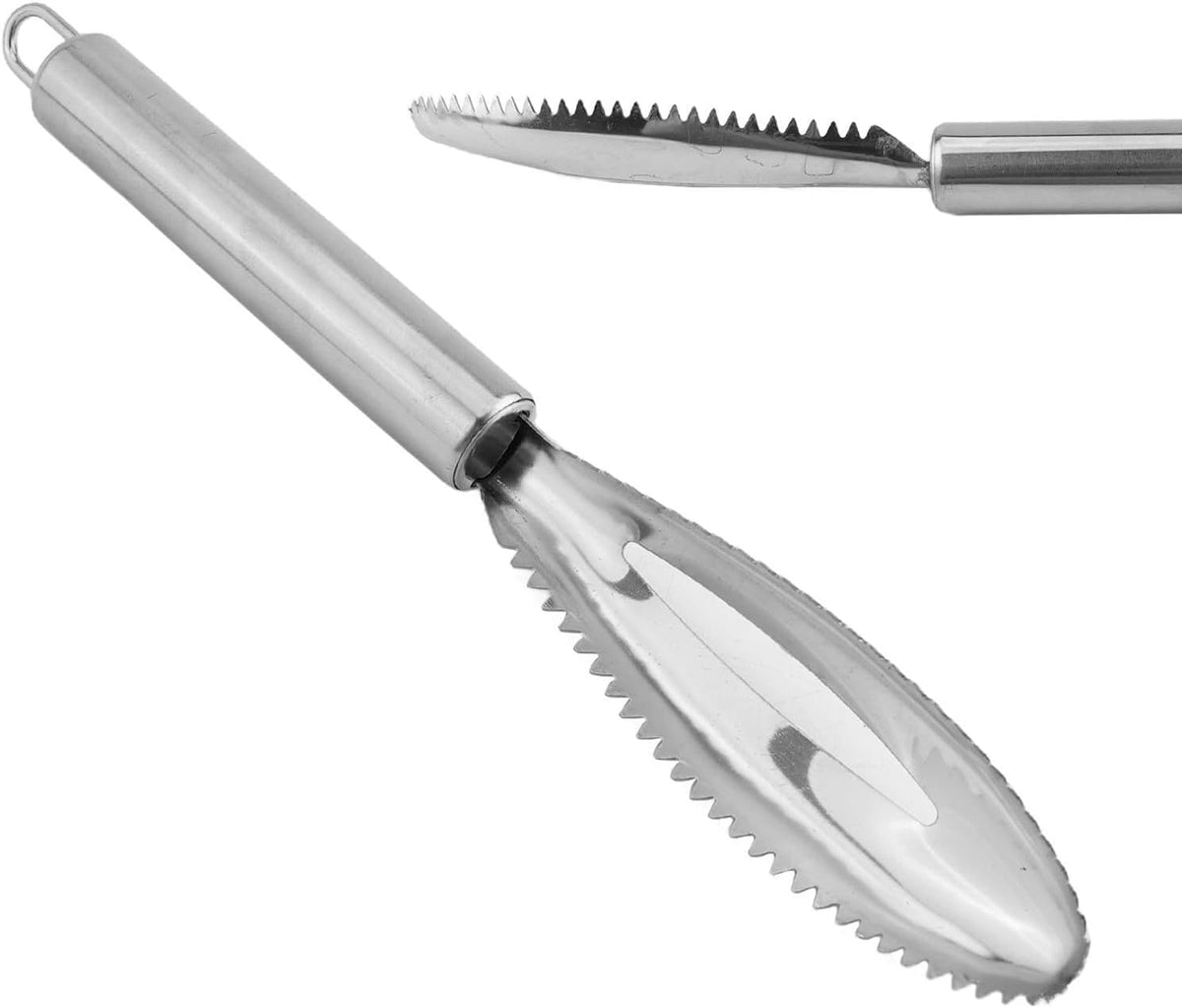 ya 14 9.20 baidi 1X Fish Scale Scraping Stainless Scaler For Fish Cleaning Tools Fish Skin Brush-1