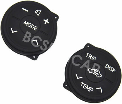 ya 23 10.7 baidi 2PCS Steering Wheel Control Rubber Button Cushion Fit for Toyota Prius 2009-2018