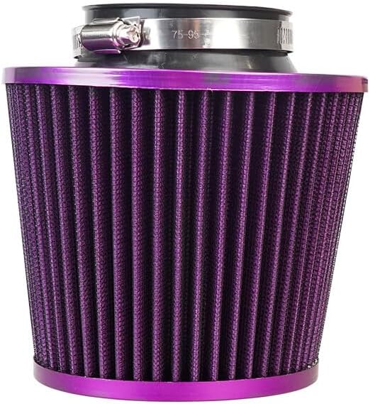 ya 23 10.7 baidi 1Pc 3 76mm Inlet Cold Air Intake Cone Replacement Quality Dry Air Filter Purple