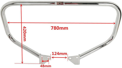 ya 4 8.8.2 Chrome Engine Guard Highway Crash Bar for Harley Dyna Low Rider Street Bob