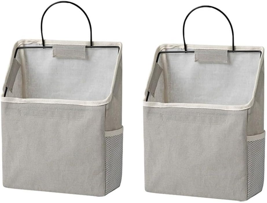 ya 2 8.15 2 Sets Wall Mounted Storage Bag Wall-Mounted Hanging Door Pouch Organizer