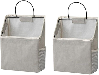 ya 2 8.15 2 Sets Wall Mounted Storage Bag Wall-Mounted Hanging Door Pouch Organizer