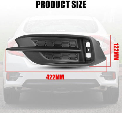 ya 2 8.15 Left rear bumper reflector fog lamp cover suitable for 2016-2021 for Honda CIVIC