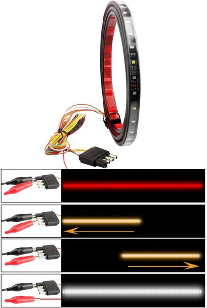 ya 13 9.15 baidi Tail Bar Light Trailer Turn Signal Oval Cargo Taillight Waterproof Lights