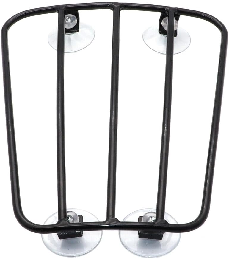 ya 4 8.10 Motorcycle Universal Suction Cup Fuel Gas Tank Parcel Rack For Harley Cafe Racer