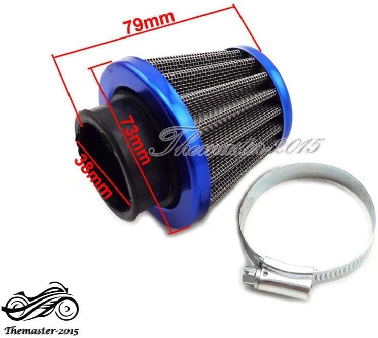 ya 15 10.19 zhengce Blue 38mm Air Filter Performance For Chinese GY6 50cc QMB139 Moped Scooter