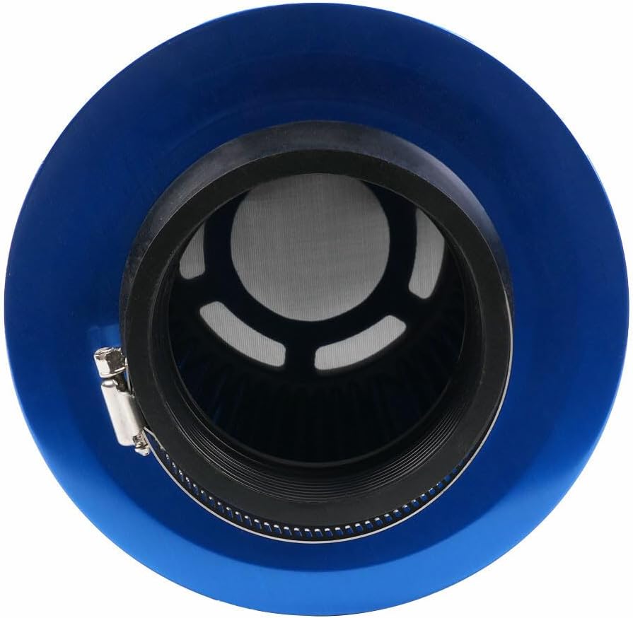 ya 13 9.15 baidi Blue 3 High Flow Inlet Dry Air Filter Cold Air Intake Cone Replacement 76mm