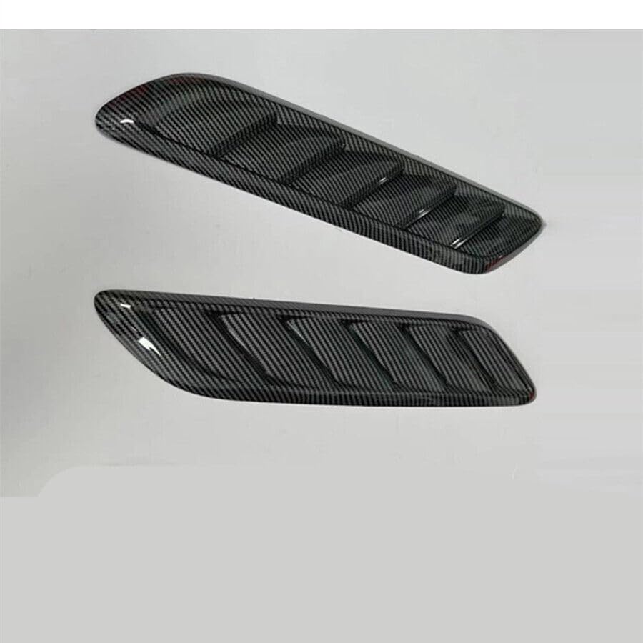 ya 4 8.8 Carbon Fiber Style car Hood Ventilation Spoon Cover Airflow Intake Accessories