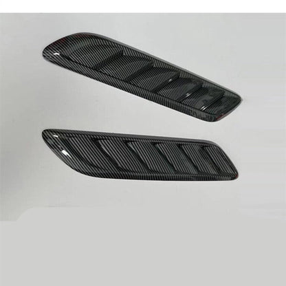 ya 4 8.8 Carbon Fiber Style car Hood Ventilation Spoon Cover Airflow Intake Accessories