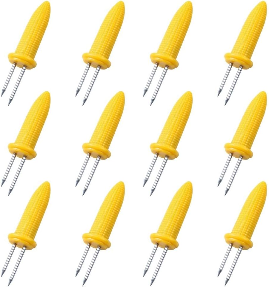 ya 14 9.20 baidi Corn On The Cobs Holders Safe Skewers Needle Prongs Barbecue Parties BBQ-1
