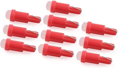 ya 2 8.15 Instrument Bulb Indicator T5 1 SMD Light Dashboard Gauge Wedge Bulbs red