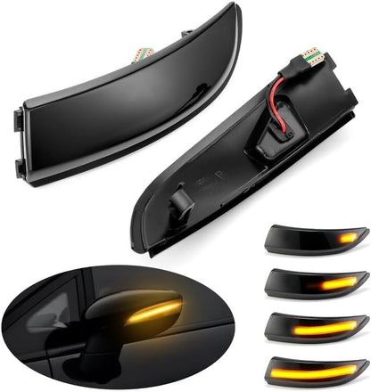 ya 11 9.14 zhengce for Ford Fiesta MK7 B-Max Dynamic Door Wing Mirror Indicators LED Light Lam