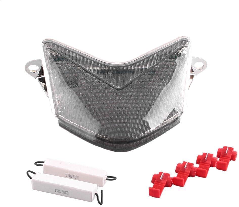 ya 4 8.8.2 Smoke Rear Tail Light Brake Lamp Turn Signal for Kawasaki ZX-10R 06-07 ZX-6R 636