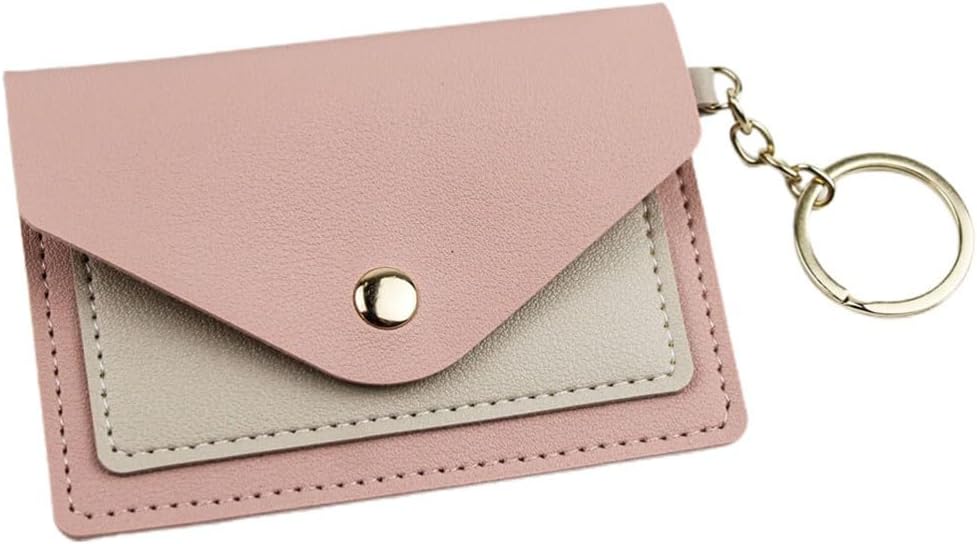 ya 9 10.24 Candy Color Card Pack Keychain Miss Coin Purses for Women Small Wallet