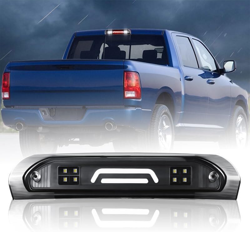 ya 4 8.10 Smoked LED 3rd Tail Brake Light Cargo Lamp fit 02-09 for Dodge for Ram 1500 2500 3500 US