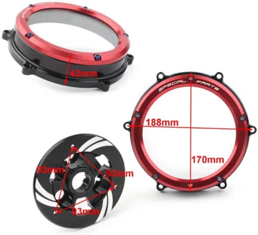 ya 23 10.7 baidi CNC Racing Clear Kupplungsdeckel Federhalter for Ducati 1199 959 Panigale V2