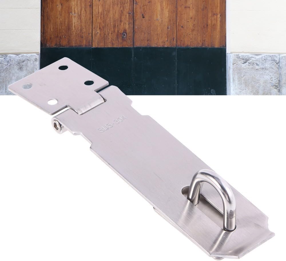 ya 26 10.21 baidi 5 Inch Stainless Steel Lock Hasp Latch Door Buckle Hardware and Staple Padlock
