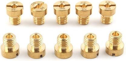 ya 7 8.24 baidi 10x 70-88 M5 Main jet For Dellorto Carburetor SHA SHB UA UB PHBG VHB-CS VHBT-CS