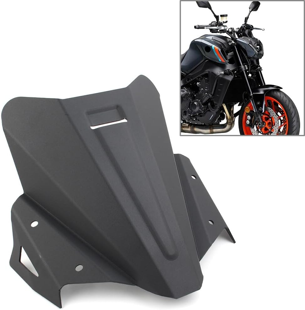 ya 2 8.15 Screen Windshield Windscreen Pare-brise for Yamaha MT09 MT-09 2021+ Black USA