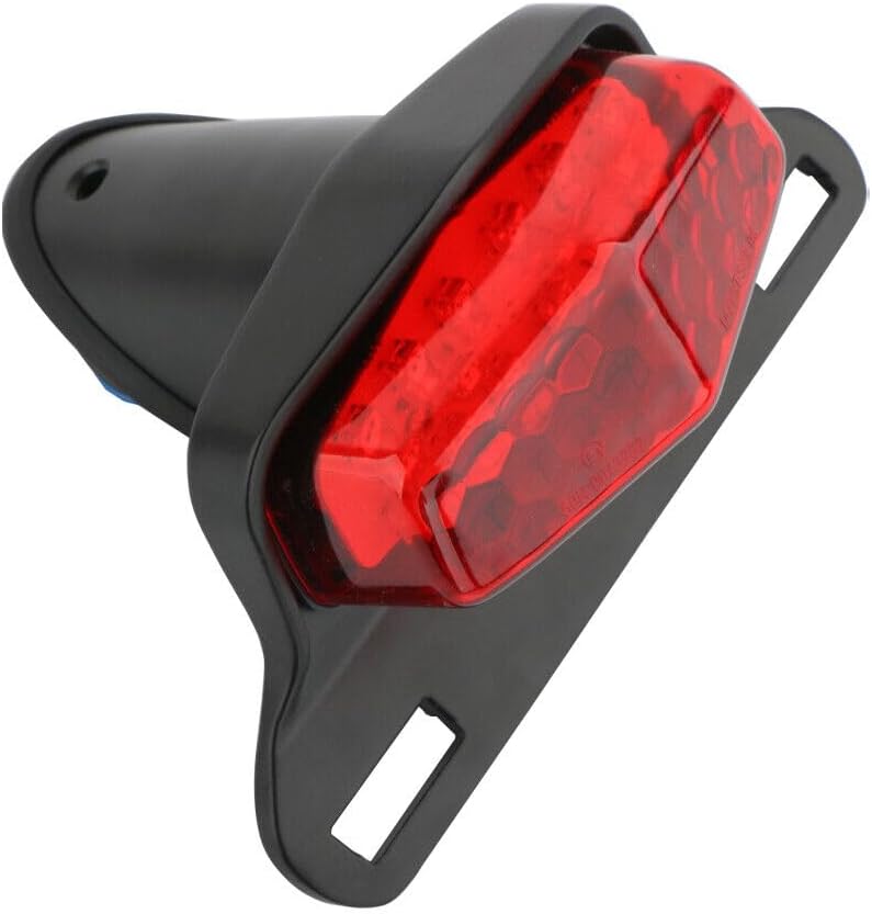 ya 4 8.14 Motorcycle LED Tail Light Rear License Plate Light For Harley Chopper Cafe Racer