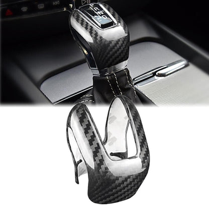 ya 28 10.13 zhengce Black Carbon Fiber Gear Shift Knob Cover Trim Fit for Volvo XC60 XC90 S60