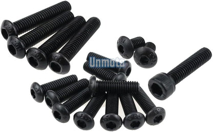 ya 23 10.7 baidi Black Fairing Bolt Kit body screws Clips for Yamaha YZF R6 2006-2007
