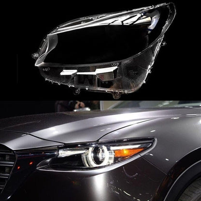 ya 4 8.14 1 piece left side for Mazda CX-9 2016-2024 transparent headlight lens housing protective cover 