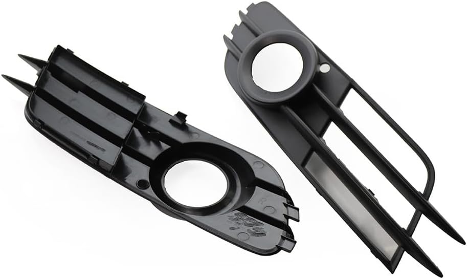 ya 9 10.24 Pair Front Bumper Fog Light Grille for Audi A6 C7 2012-2015 2014 2013