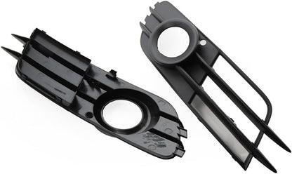ya 9 10.24 Pair Front Bumper Fog Light Grille for Audi A6 C7 2012-2015 2014 2013