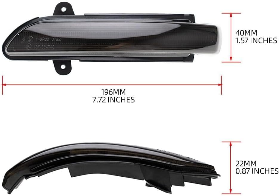 ya 14 9.20 zhengce Smoked Dynamic LED Turn Signal Lights/Lights for 2007-2009 for Mercedes E--1