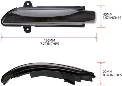 ya 14 9.20 zhengce Smoked Dynamic LED Turn Signal Lights/Lights for 2007-2009 for Mercedes E--1