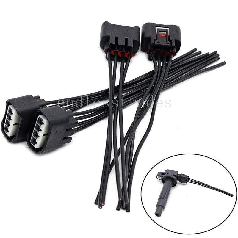 ya 9 10.24 4Pcs for Toyota for Lexus Ignition Coil Pigtail Connector Repair Harness Kit Set US