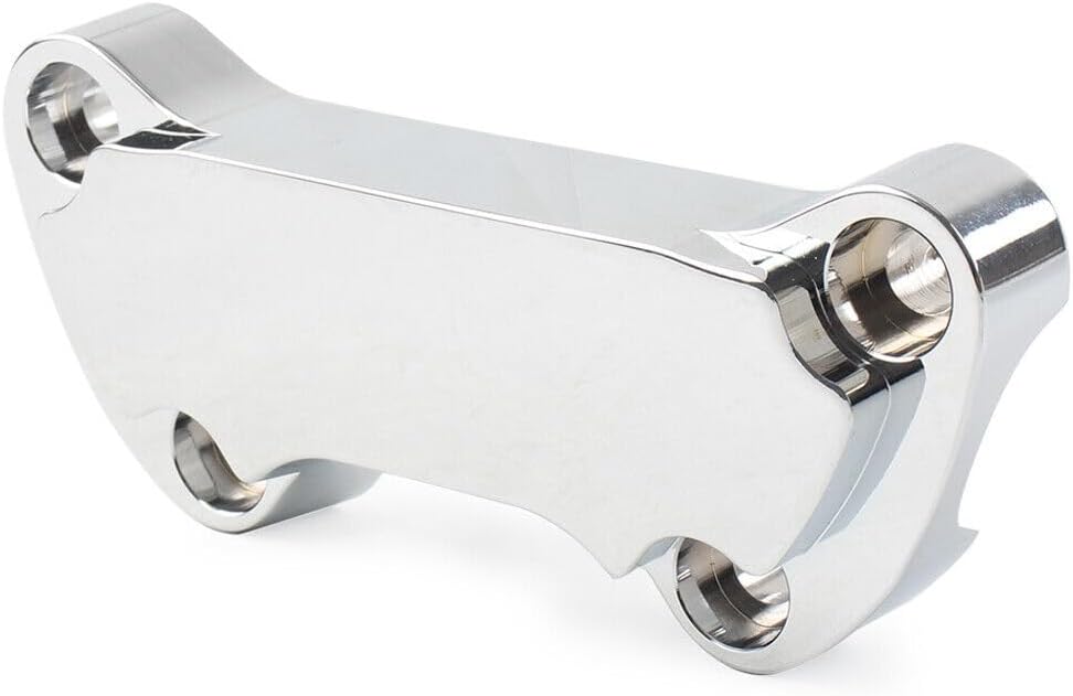ya 6 8.14 1 Handlebar Riser Top Clamp Cover for Harley Dyna Softail Sportster 883 Chrome