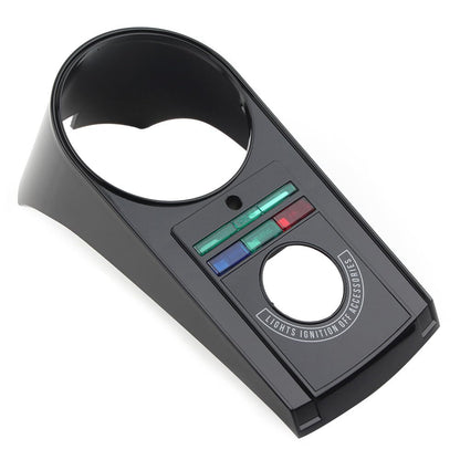 ya 6 8.14 Speedometer Speedo Dash Panel Cover Housing Kit Plastic for Harley Softail Black